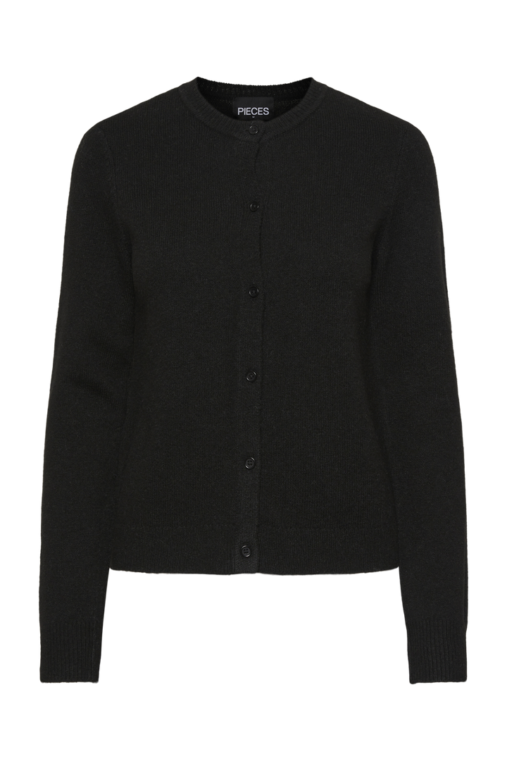 Pieces - Pcmalou Ls Knit Cardigan - 4635854 Black