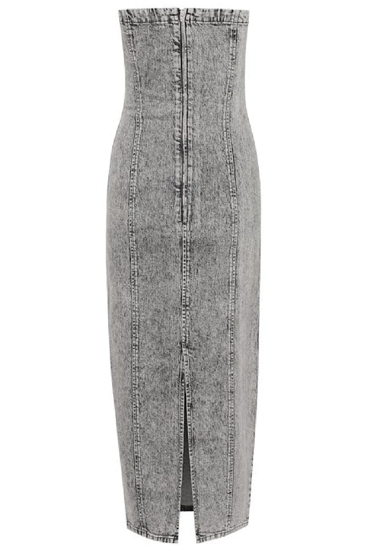 Gestuz - Gzzauma Sl Long Dress - 107487 Vintage Grey Wash