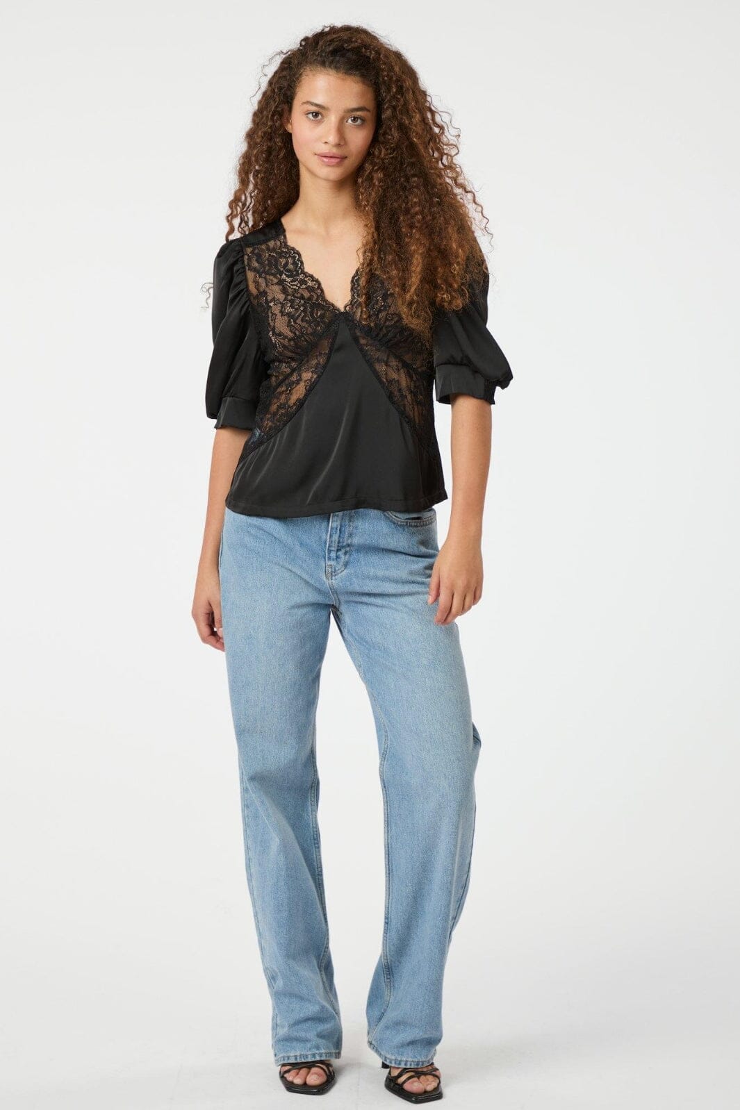 Neo Noir - Ambrosi Lace Blouse 164551 - 100 - Black