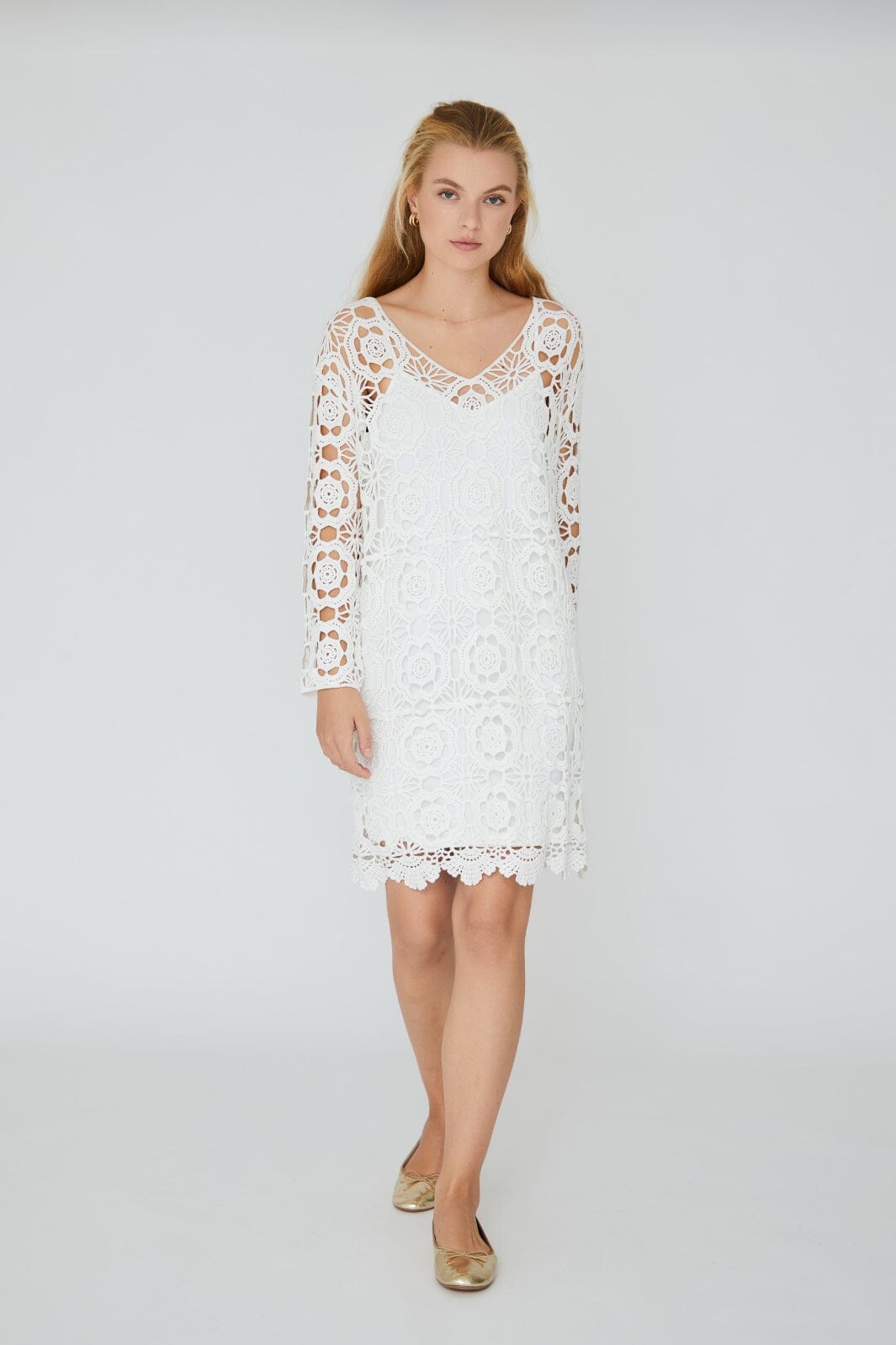 A-VIEW - Annemone Dress - 000 White Kjoler 