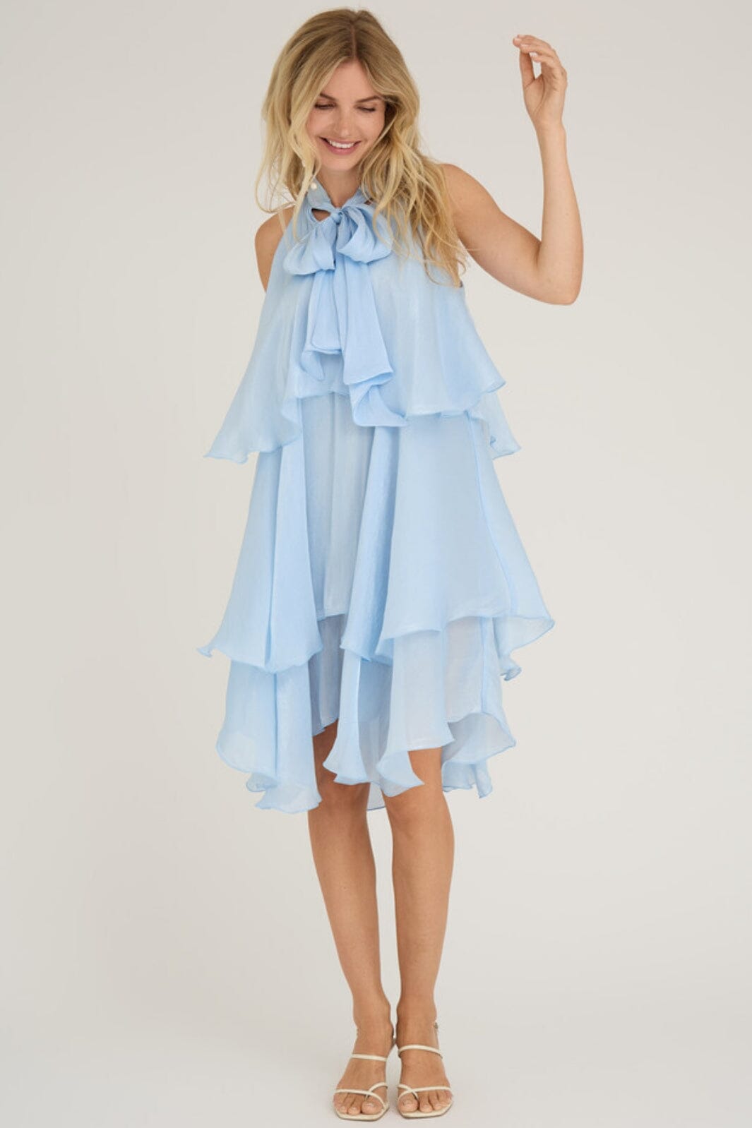 A-View - Demi Dress - 282 Light Blue