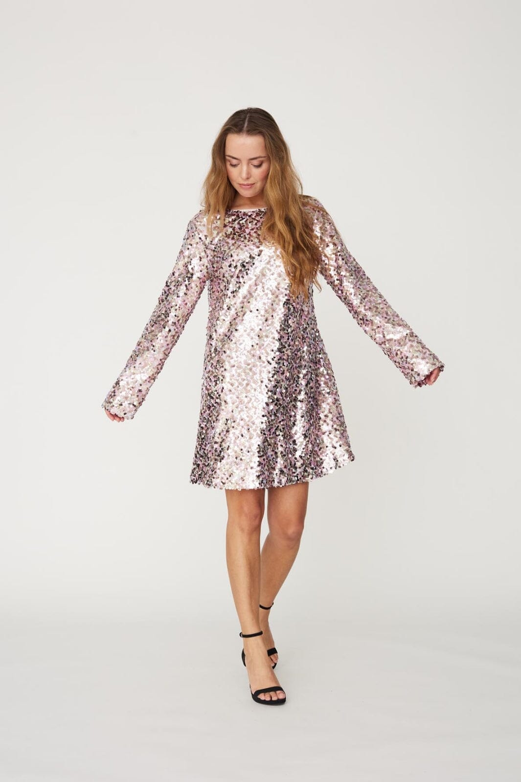 A-VIEW - Sequin Dress - 298 Rose Kjoler 