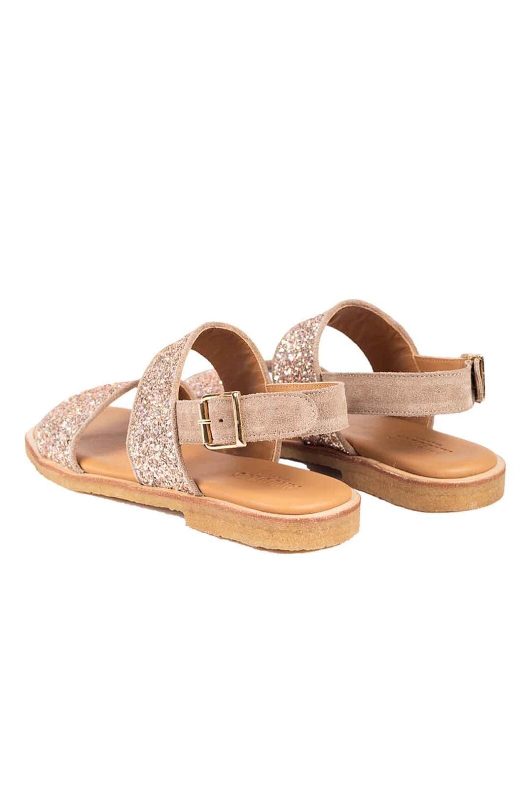 Angulus - Glitter sandal - 2836/2846 Taupe/Rose Taupe Sandaler 