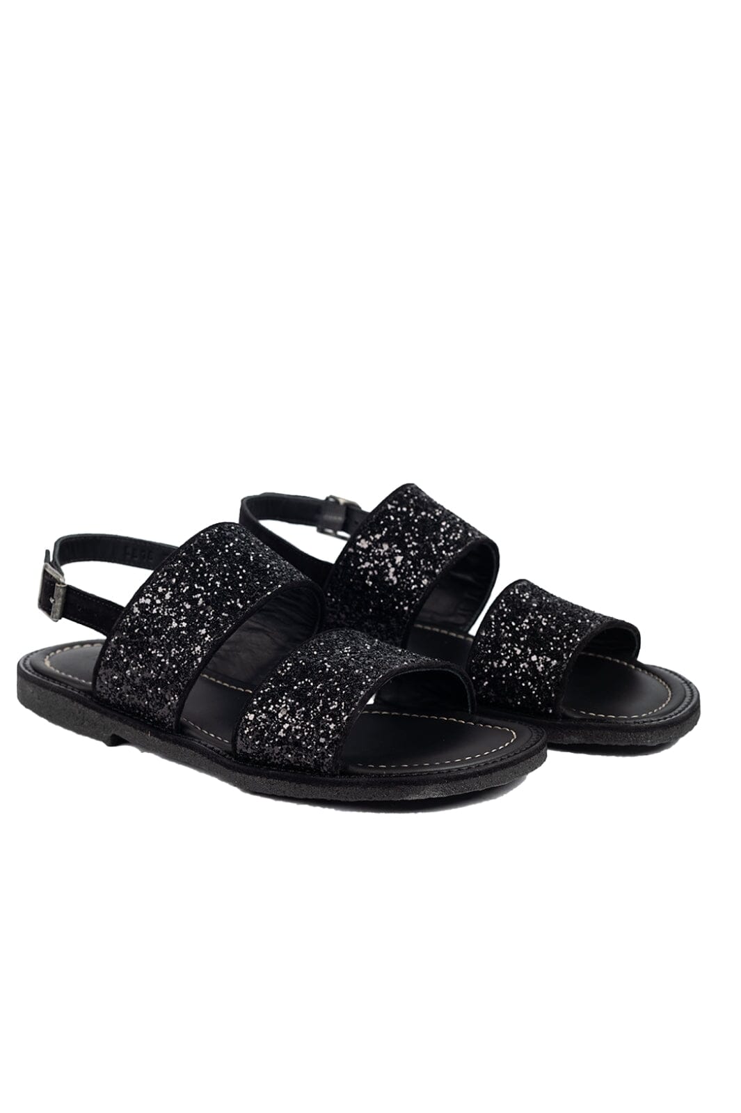 Angulus - Sandal - 1163/2486 Black/Black Glitter Sandaler 