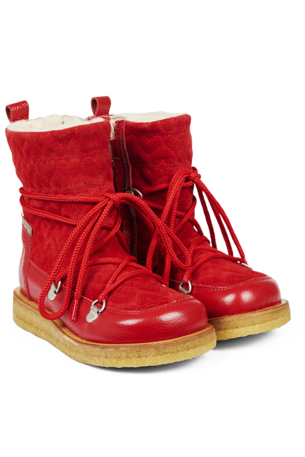 Angulus - TEX-boot with hearts, laces and zipper - 2082 Støvler 