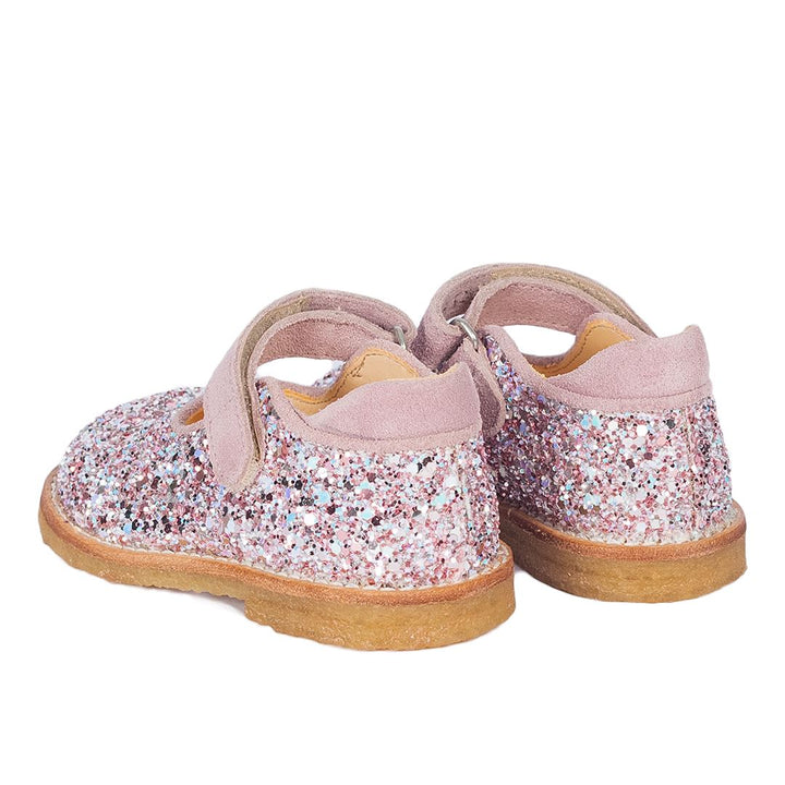 Angulus - Tullesko i funklende glitter - 3223/3294 Mauve/Mauve Glitter Sandaler 