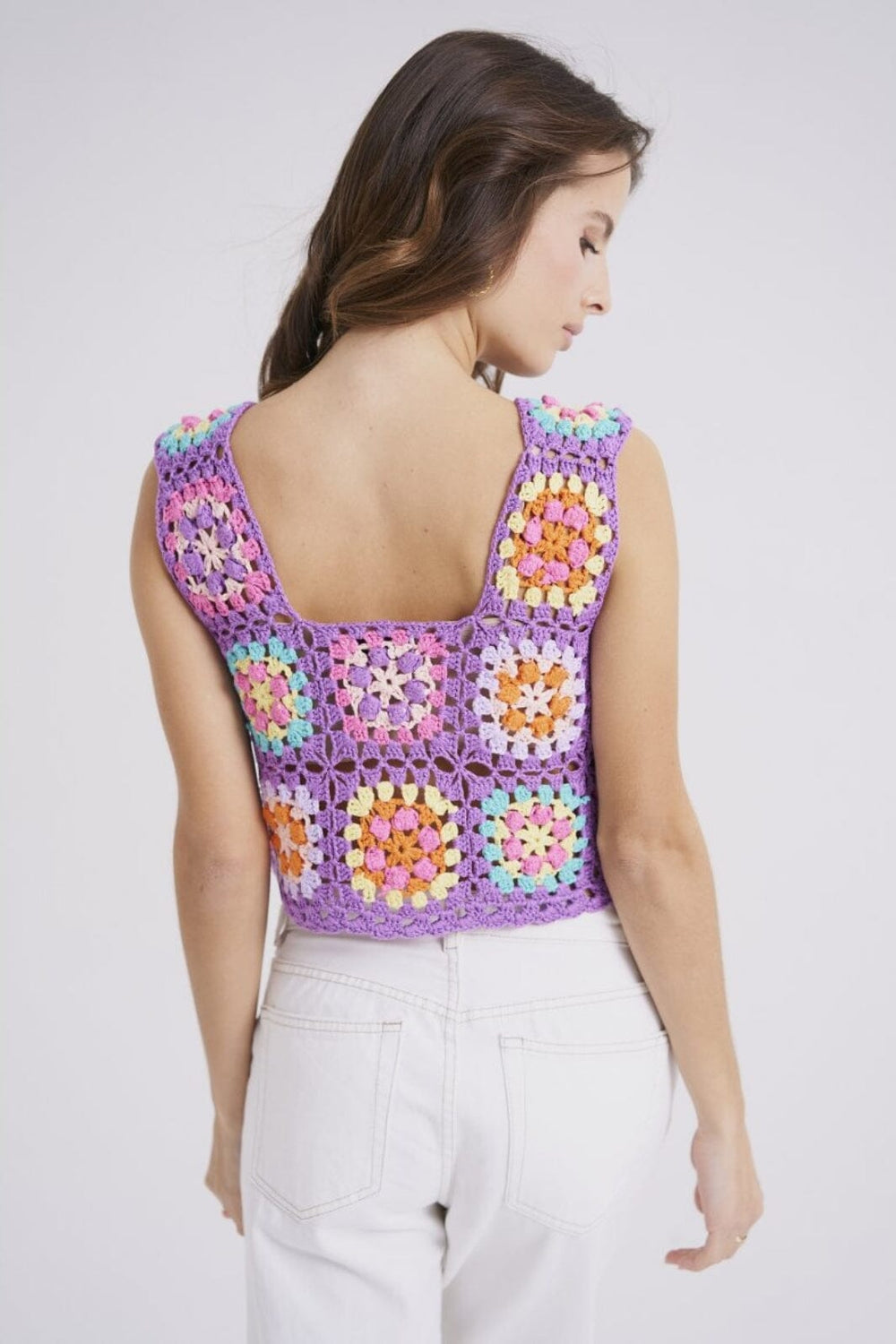 Anobel Copenhagen - Crochet Tank Top Q308 - Purple Toppe 