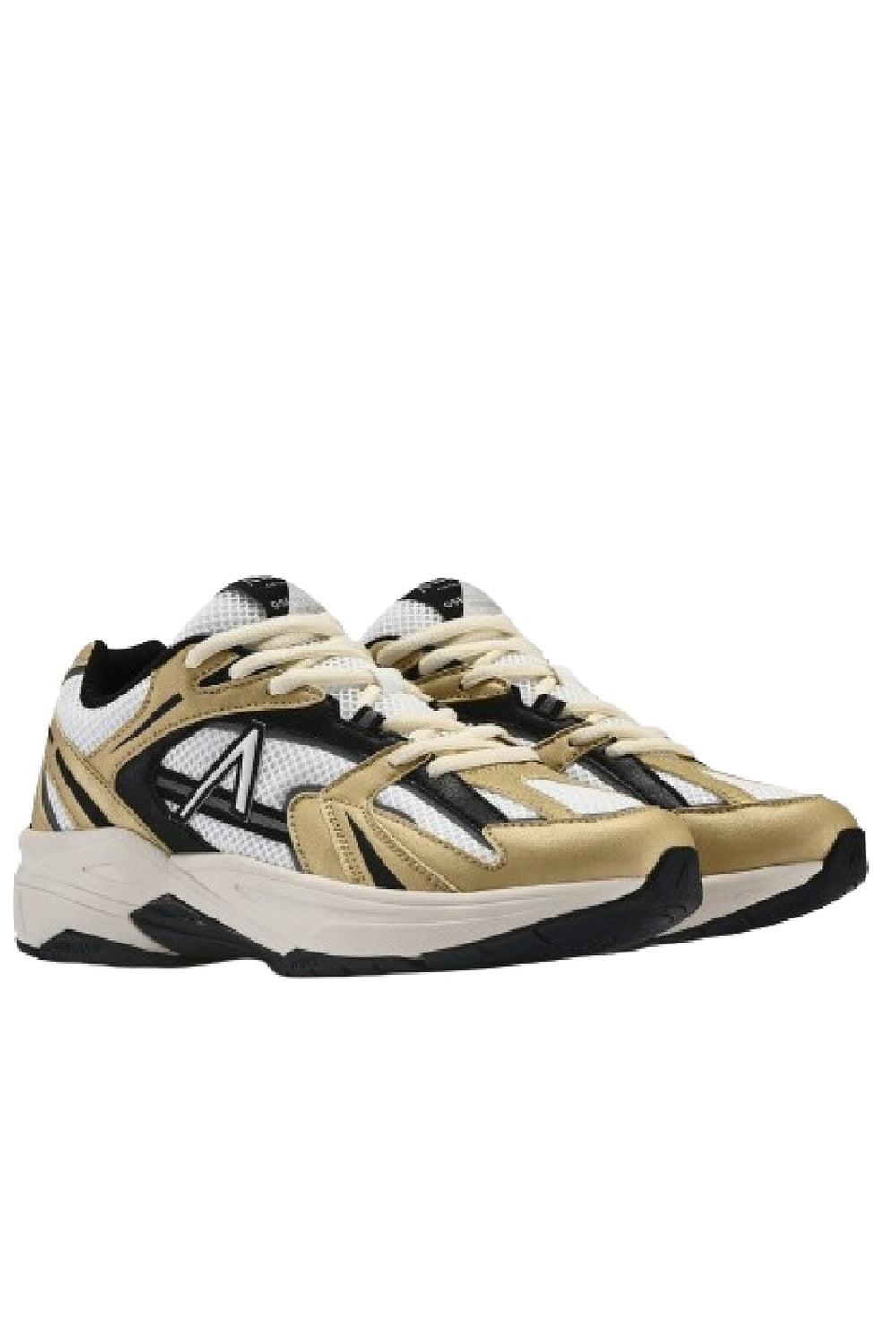 Arkk Copenhagen - Oserra Gold Black - Women - Gold Black Sneakers 