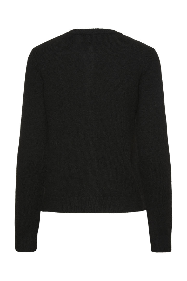 Pieces - Pcmalou Ls Knit Cardigan - 4635854 Black