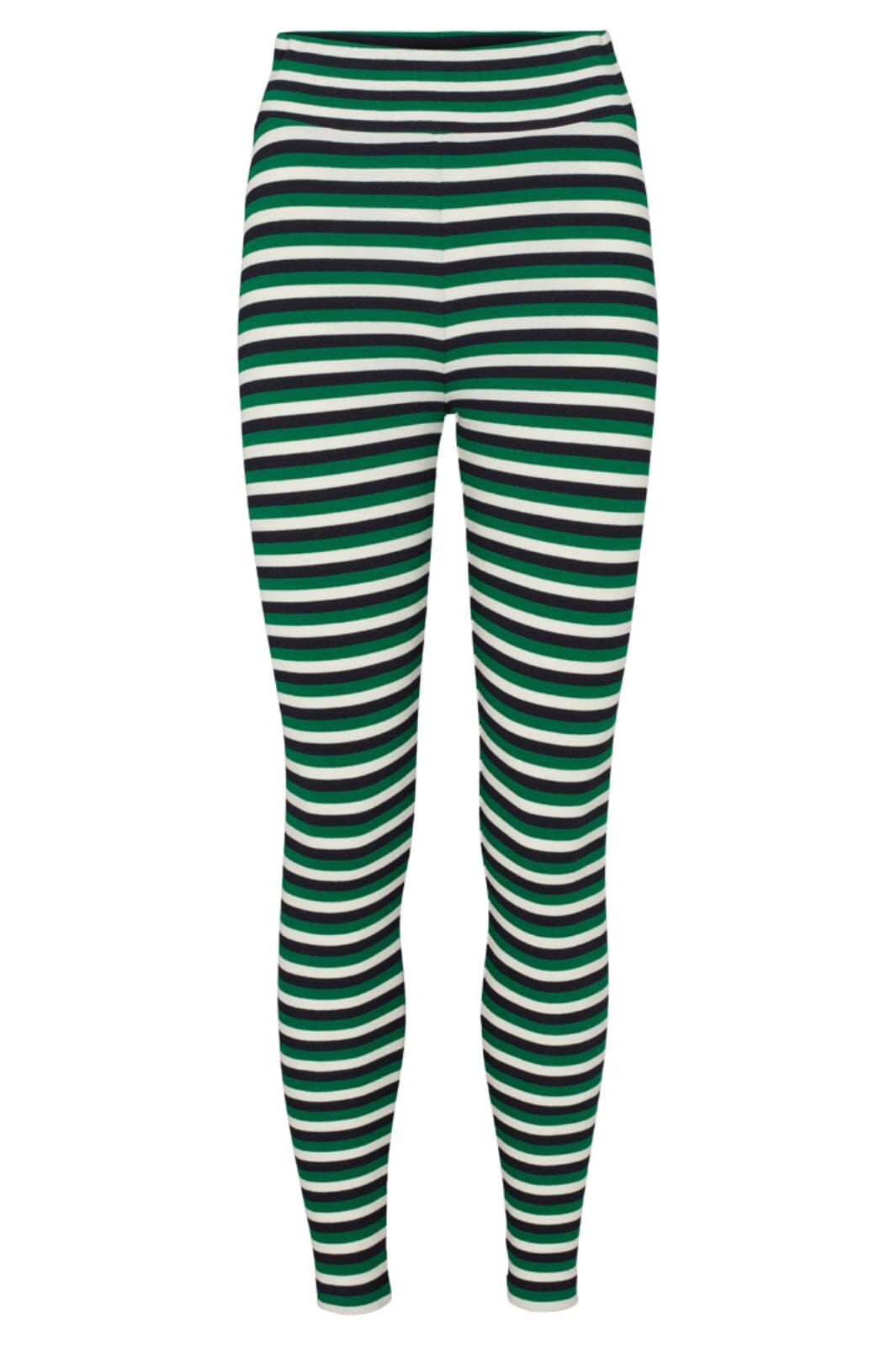 Basic Apparel - Ludmilla Tights Gots - 654 Green Jacket / Black / Whisper White Leggings 