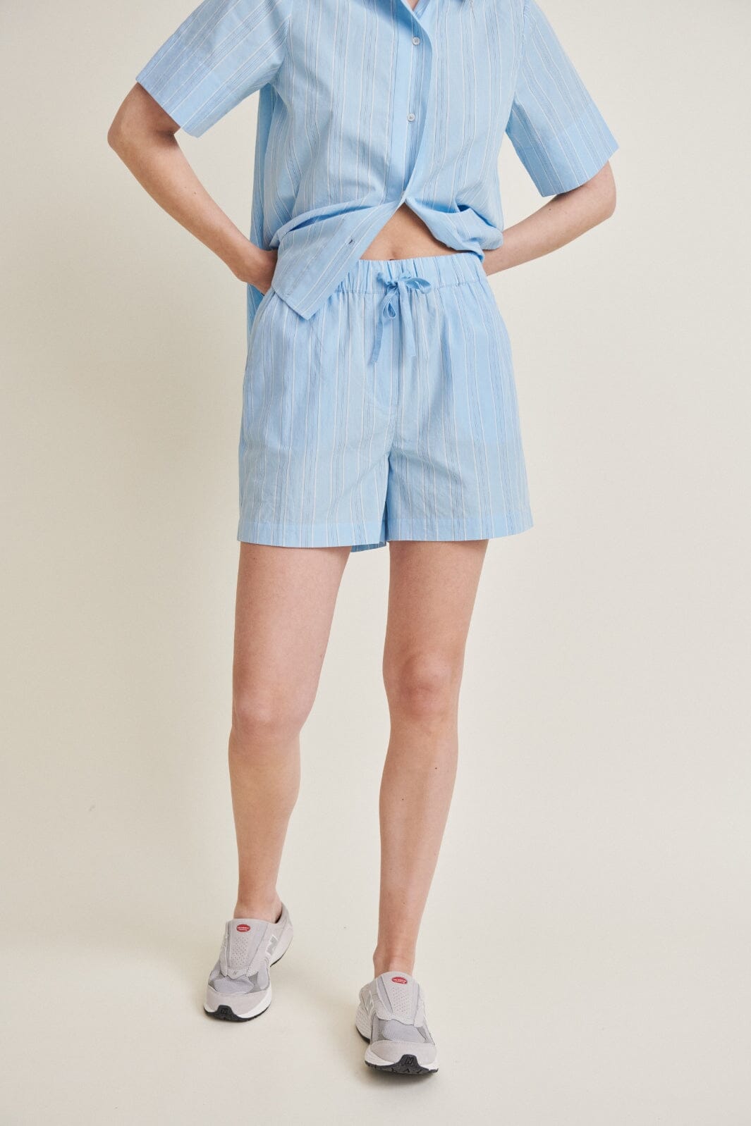 Basic Apparel - Marina Shorts - 679 Airy Blue / Lotus / Birch / Classic Blue Shorts 