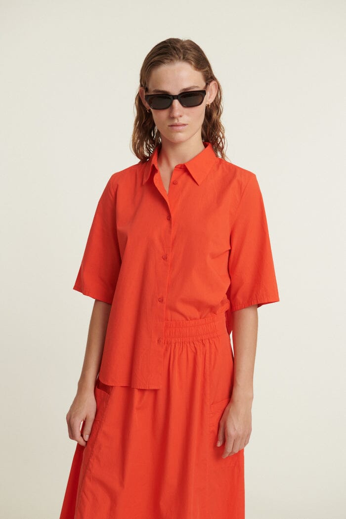 Basic Apparel - Silje Ss Shirtba416-21 - 753 Grenadine