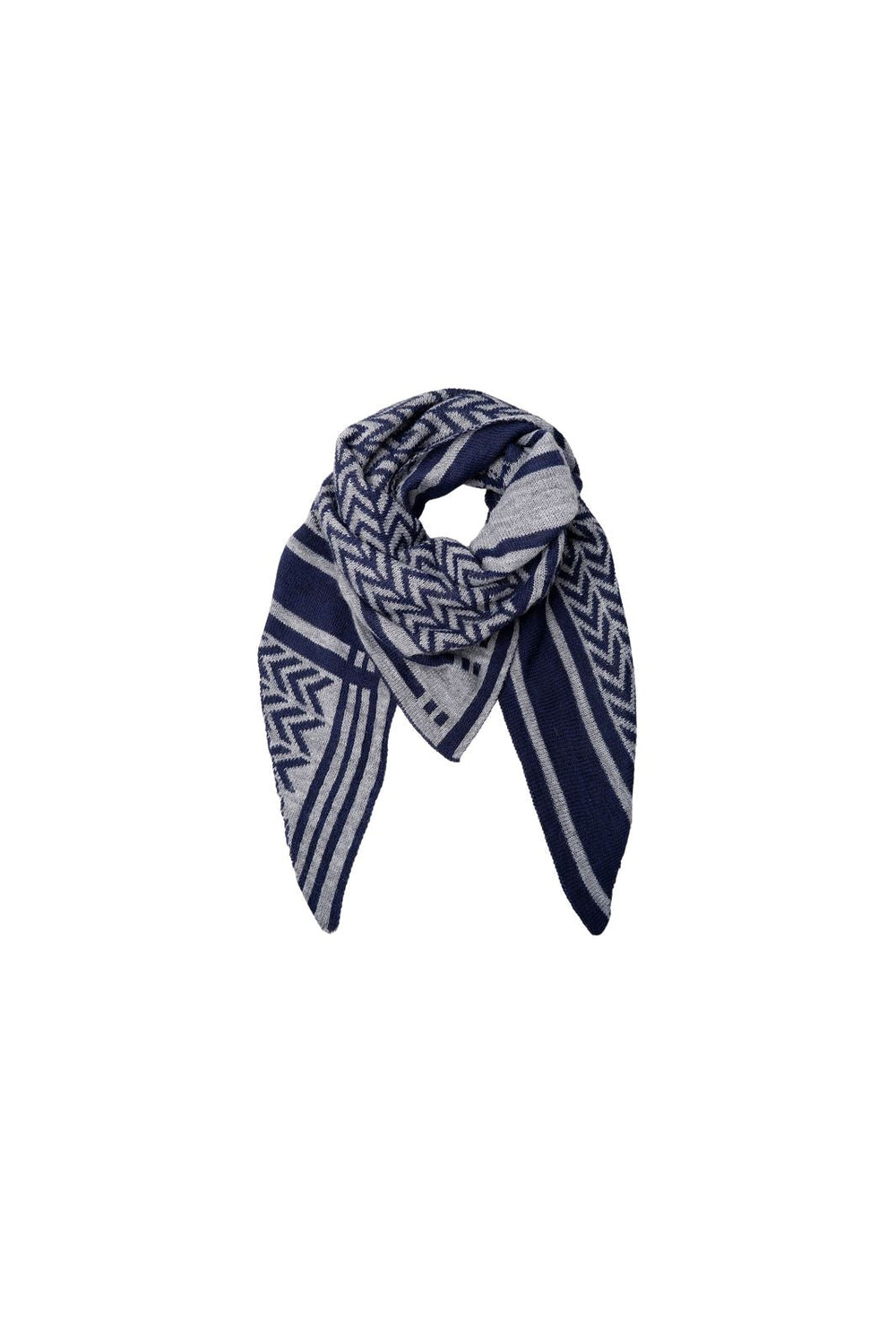 Black Colour - Bcbex Triangle Scarf - Navy