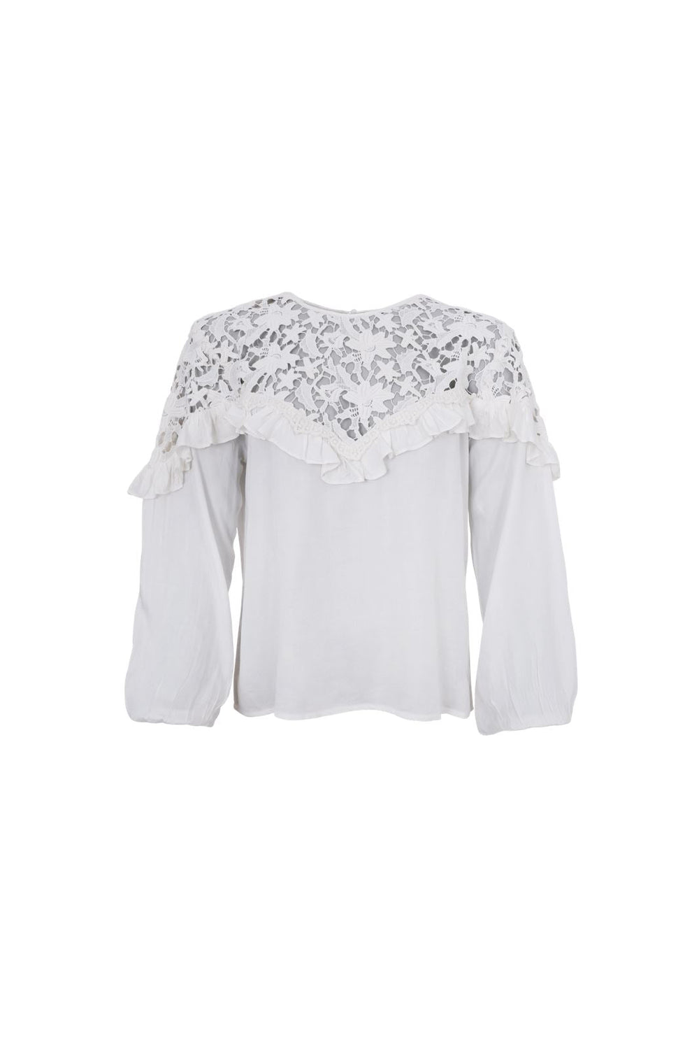 Black Colour - Bcjolanda Lace Blouse - White