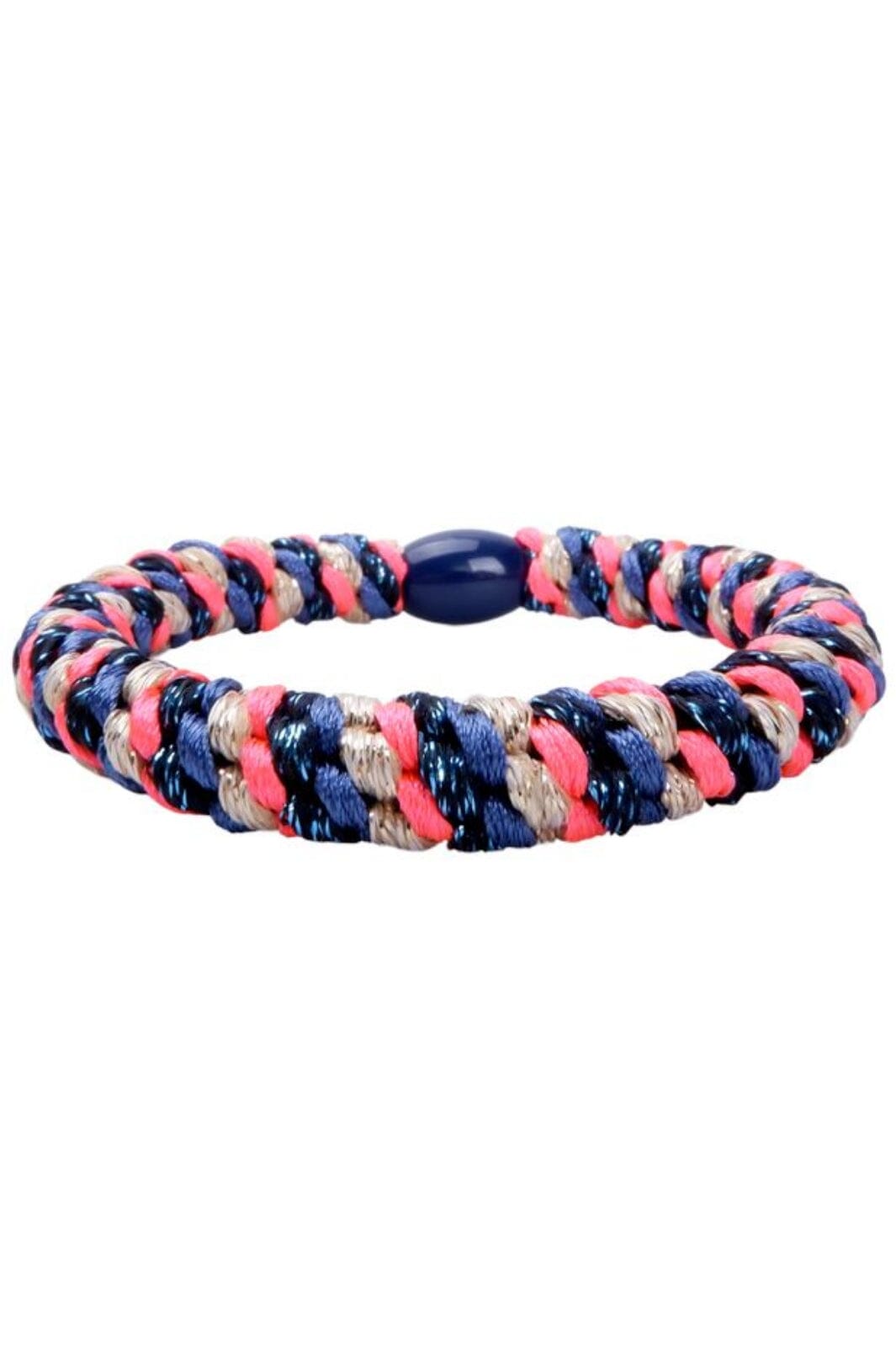 Black Colour - Bckally Elastic - Neon Pink Navy Accessories 