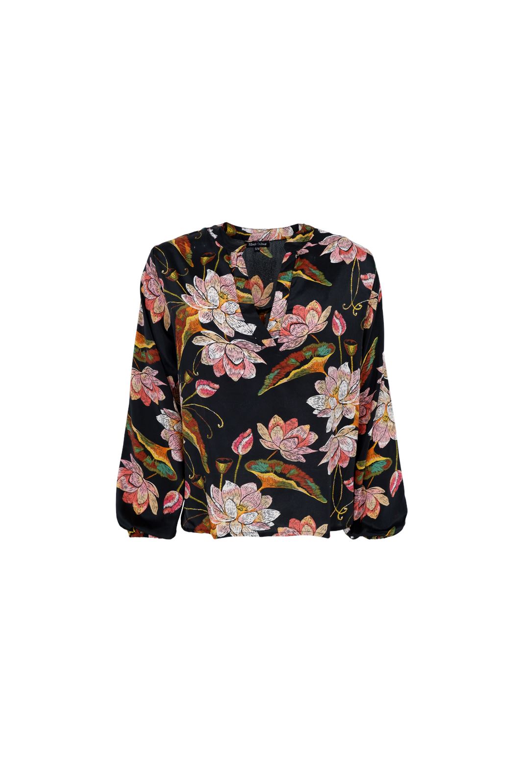 Black Colour - Bcluna Blouse - Deep Floral