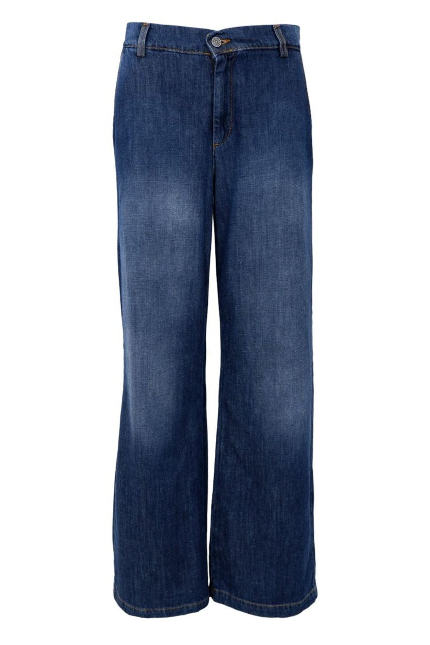 Black Colour - Bcnettie Box Jeans - Dark Blue Wash