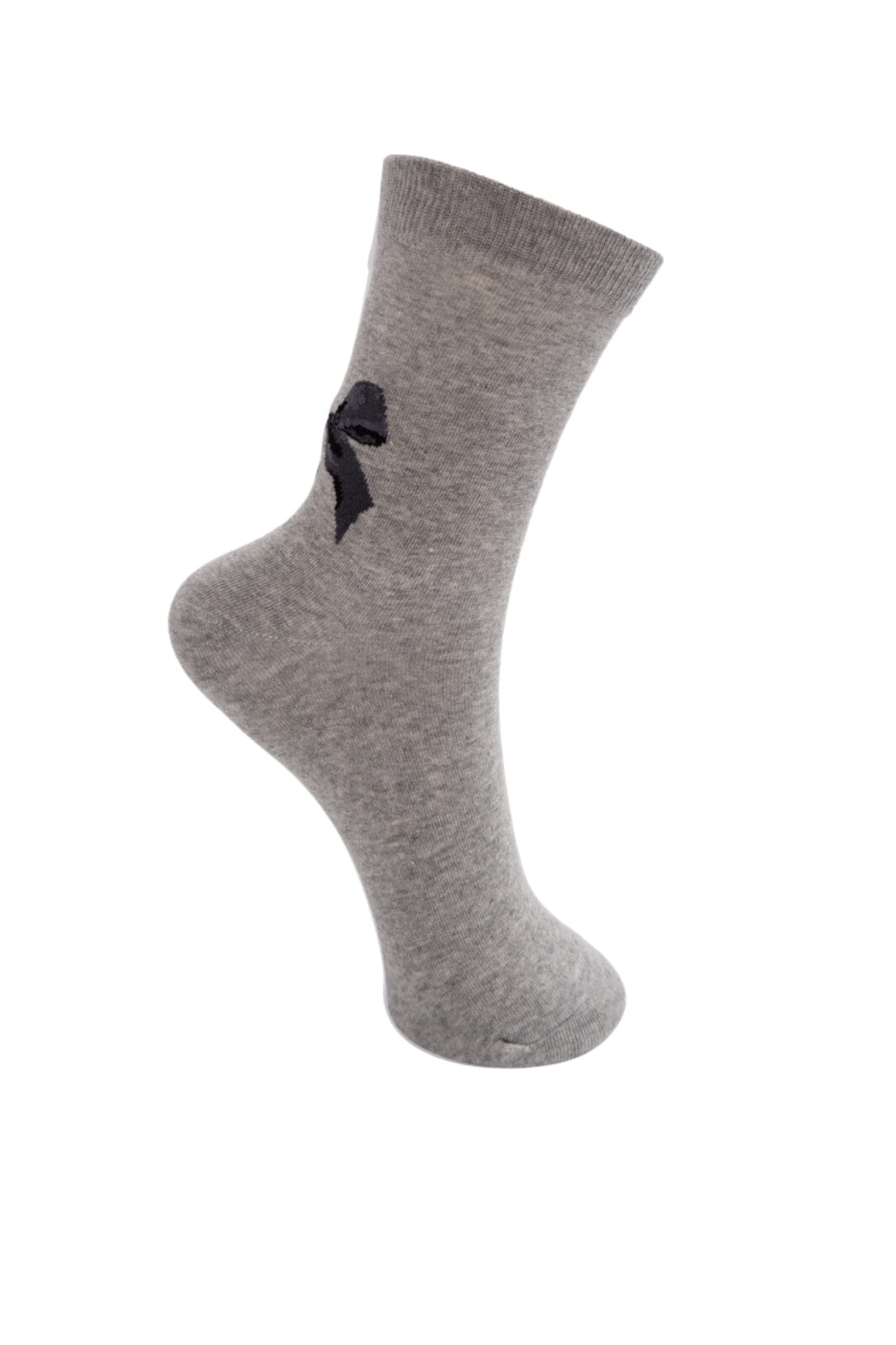 Black Colour - Bctaia Bow Sock - Lt. Grey Strømper 