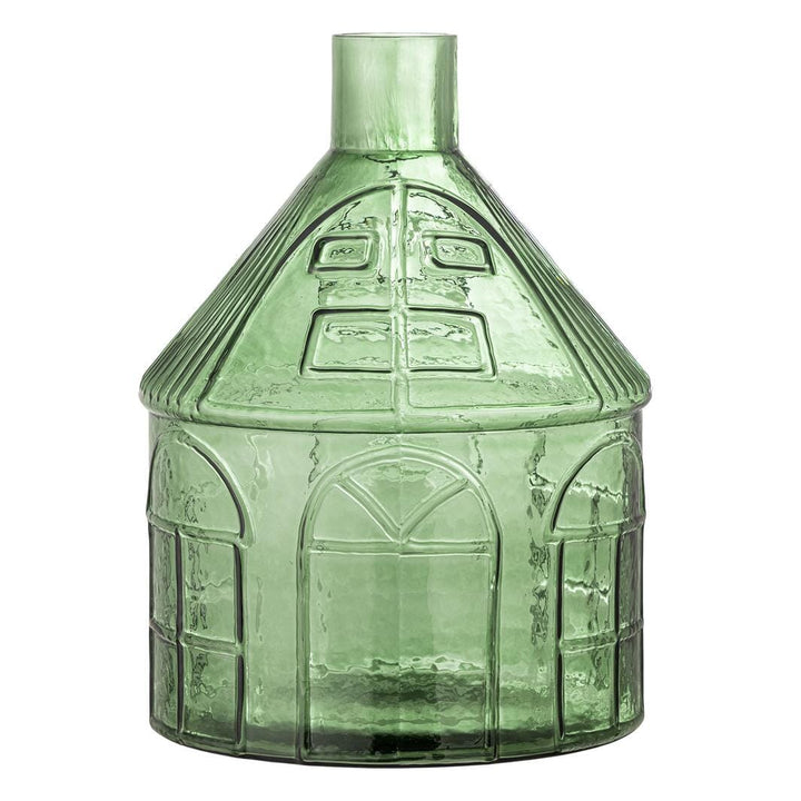 Bloomingville - Kamila Vase, Grøn, Genanvendt Glas - D26,5xH34,5 cm