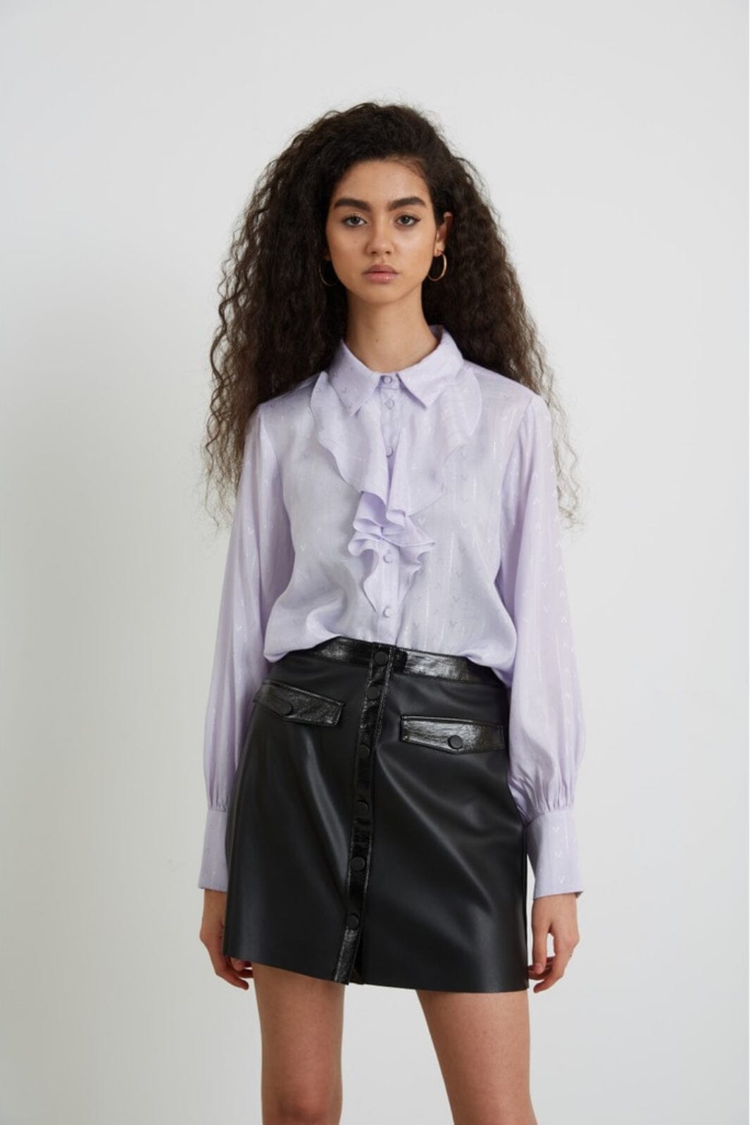 Bruuns Bazaar - Bilberry Daiva shirt - Purple Heather Skjorter 