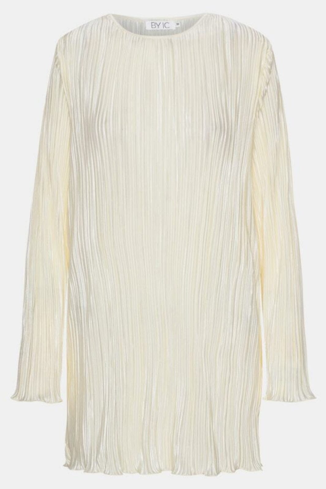 BYIC - Kellyic Plissé Dress - ow Off White Kjoler 