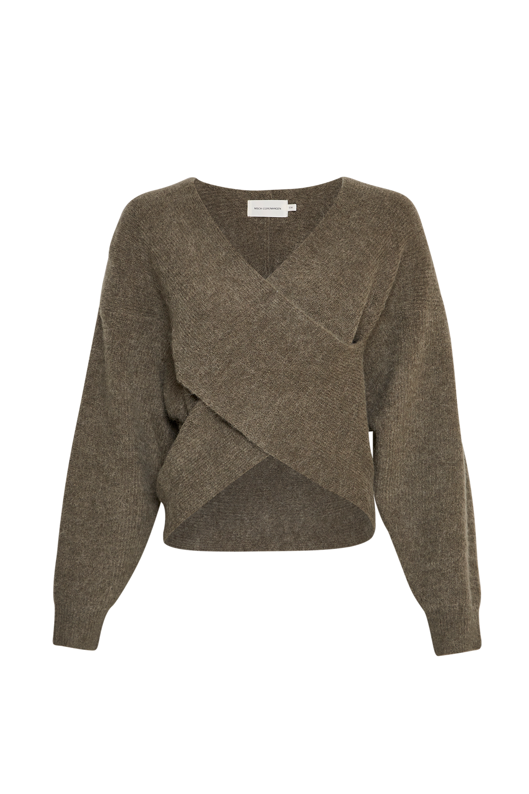 Moss Copenhagen - Mschzinelle Hope Wrap Pullover 18469 - Mulled Basil