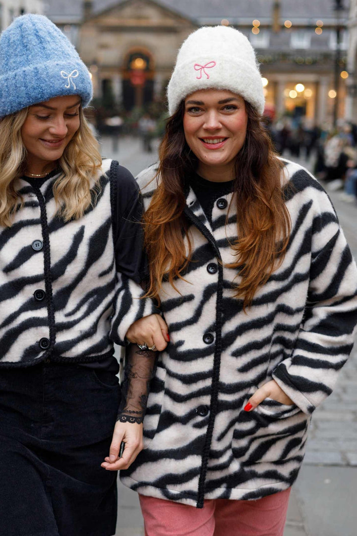 Black Colour - Bczeleste Fleece Jacket 40784 - Zebra