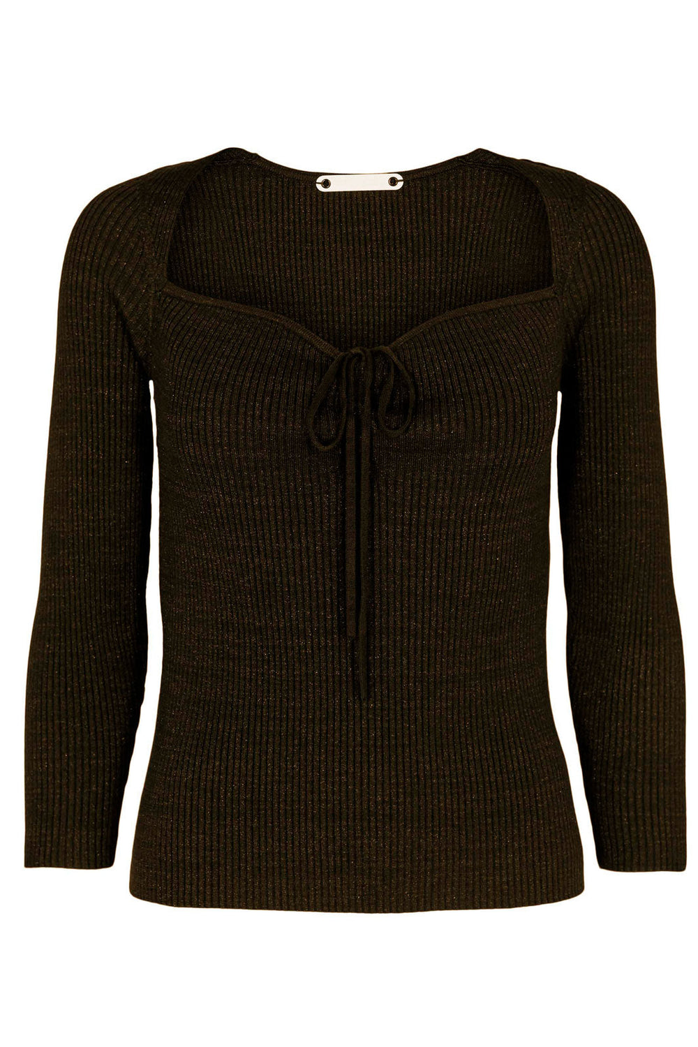 Co´couture - Badu Lurex Tie Knit - Mocca 