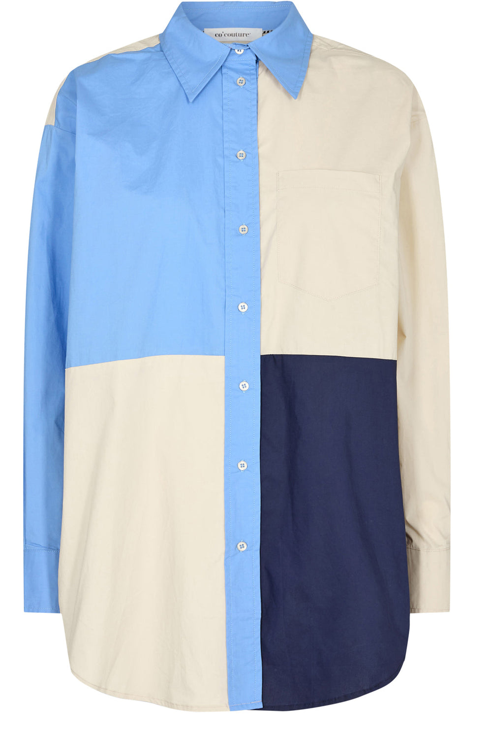 Co'couture - Coriolis Block Oversize Shirt - Pale Blue Skjorter 