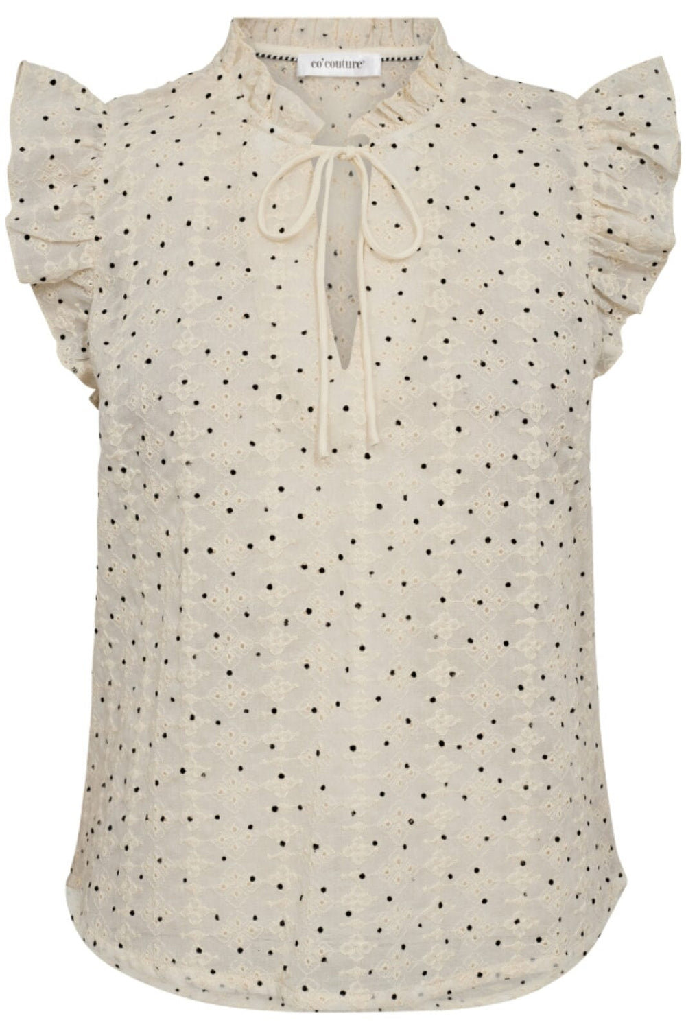 Co´couture - Evelyncc Mini Dot Top 35477 - 11 Off White Skjorter 