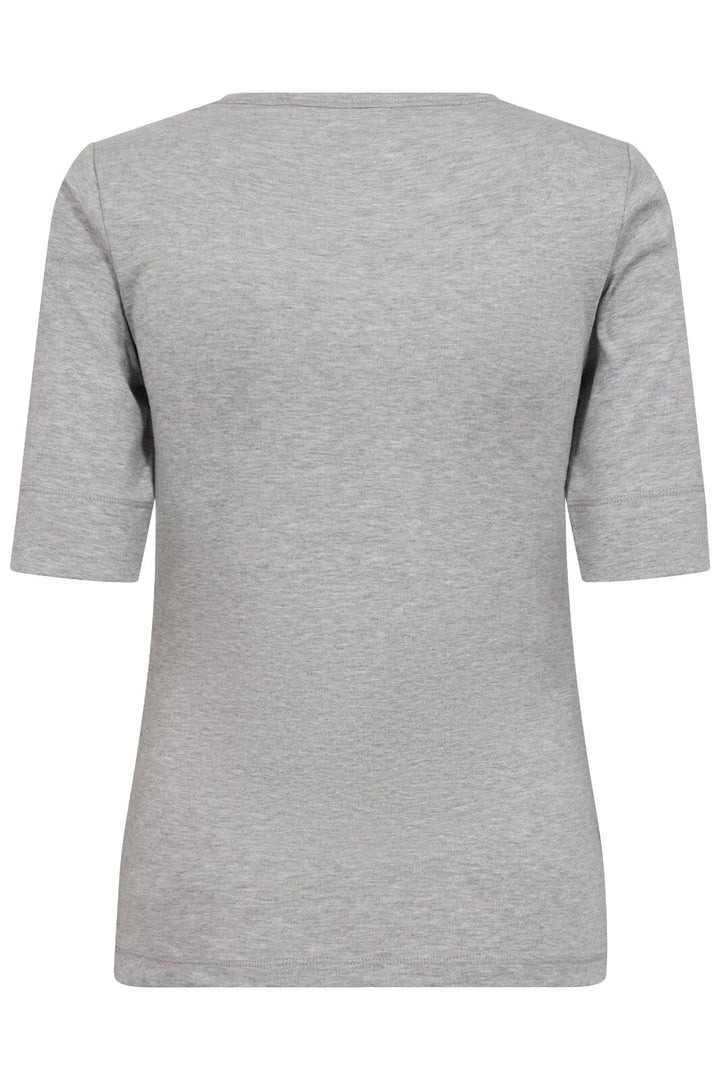 Co´Couture - Grannycc Logo Tee 33101 - 57 - Grey Melange