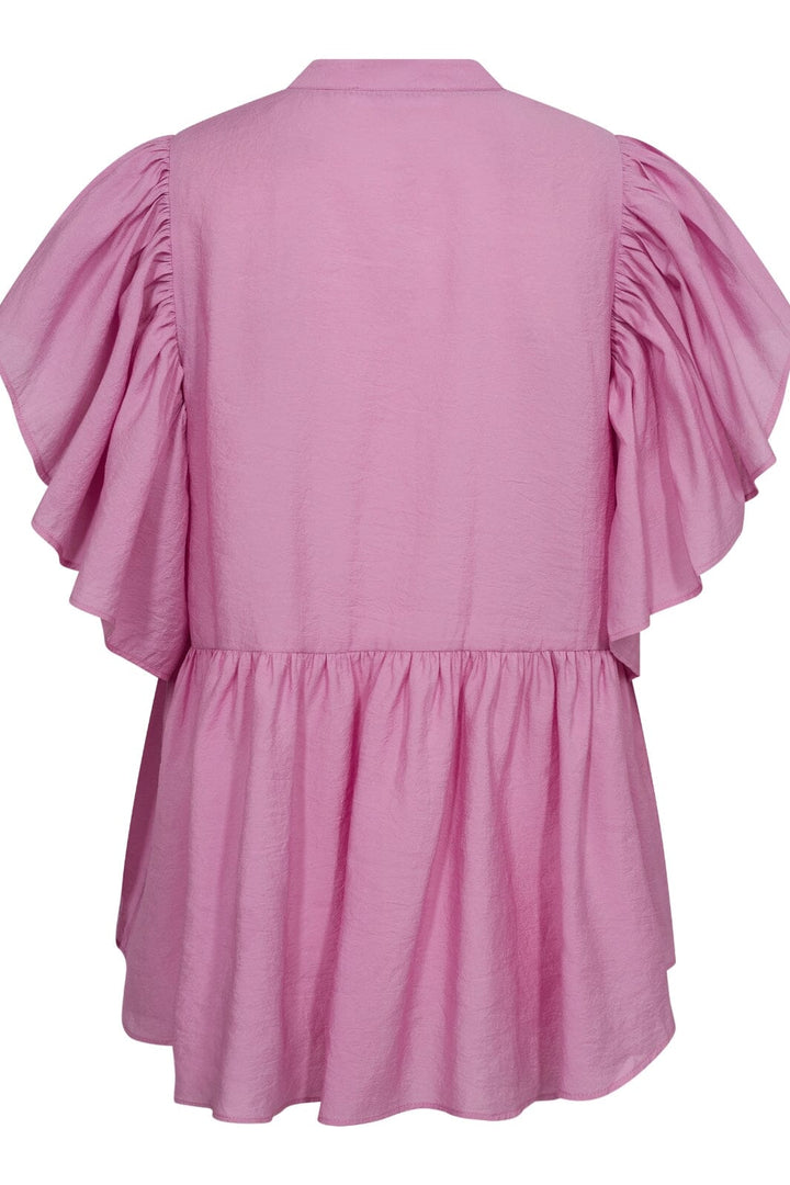 Co´couture - Melvincc Frill Top 35415 - 4713 Bubblegum Bluser 