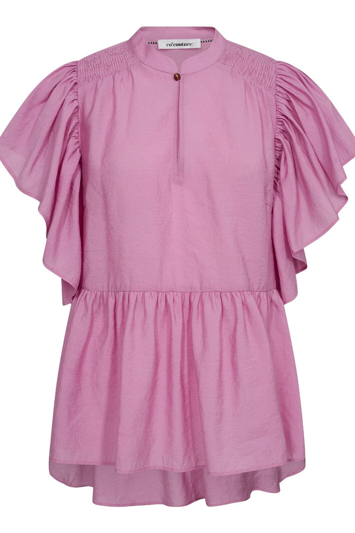 Co´couture - Melvincc Frill Top 35415 - 4713 Bubblegum Bluser 