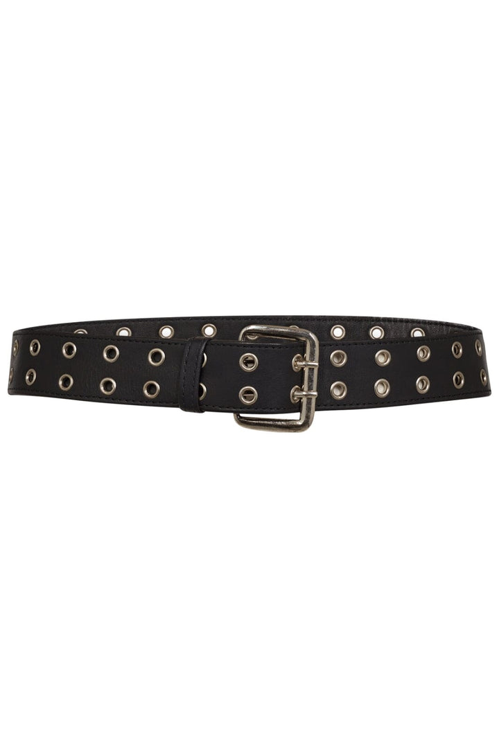 Co´Couture - Phoebecc Leather Eyelet Belt 39036 - 96 - Black