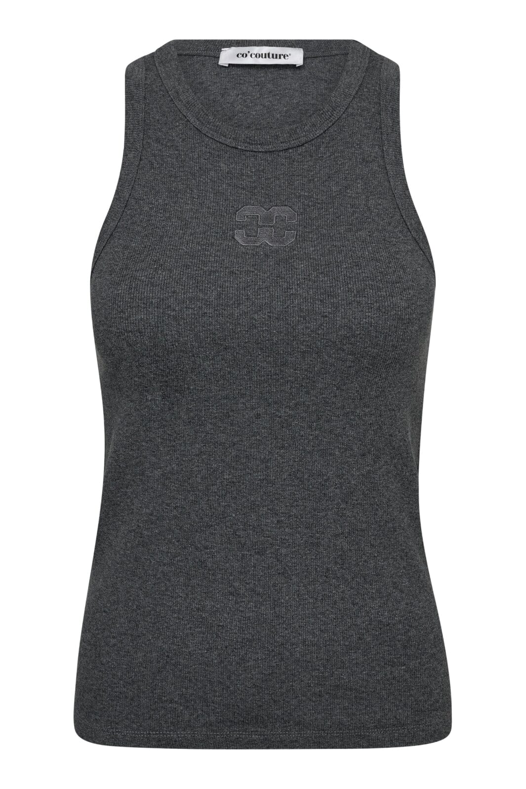 Co´Couture - Saharacc Embroidery Tank Top 33151 - 140 - Dark Grey