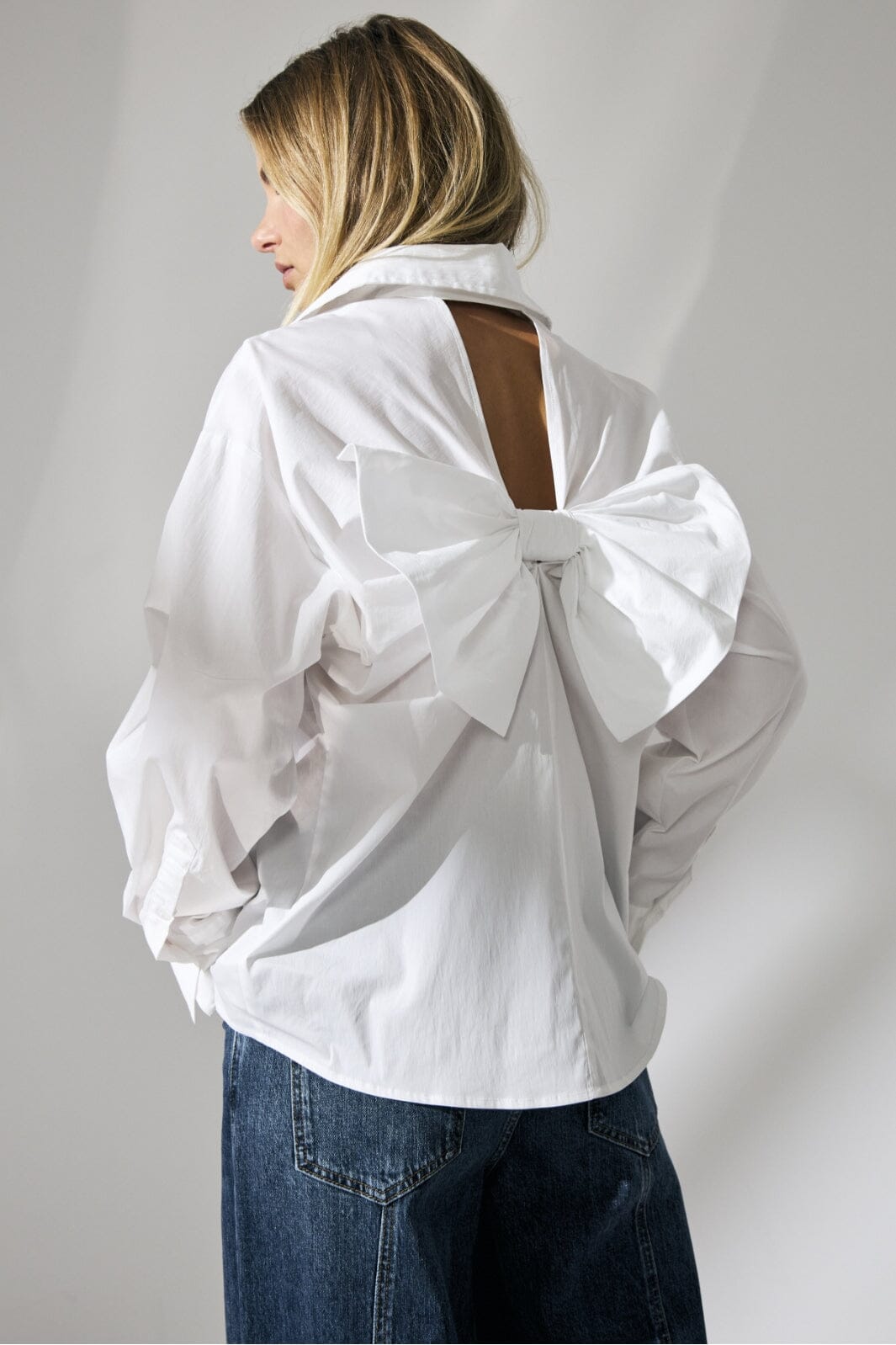 Co´Couture - Sannacc Bow Shirt 35783 - 4000 - White