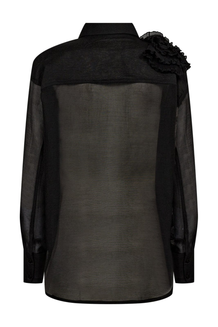 Copenhagen Muse - Cmbluebell-Frill-Shirt 205246 - Black Skjorter 