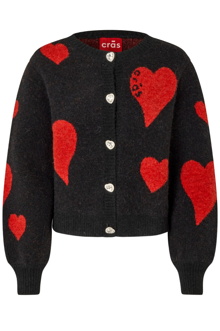 Cras - Heartscras Cardigan - 8038 8038 Black Hearts Cardigans 