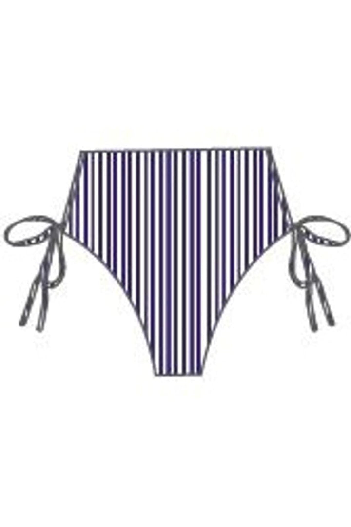 Cras - Hilda Bikini Bottom C451 - 8101 - 8101 Pinstripe Blue