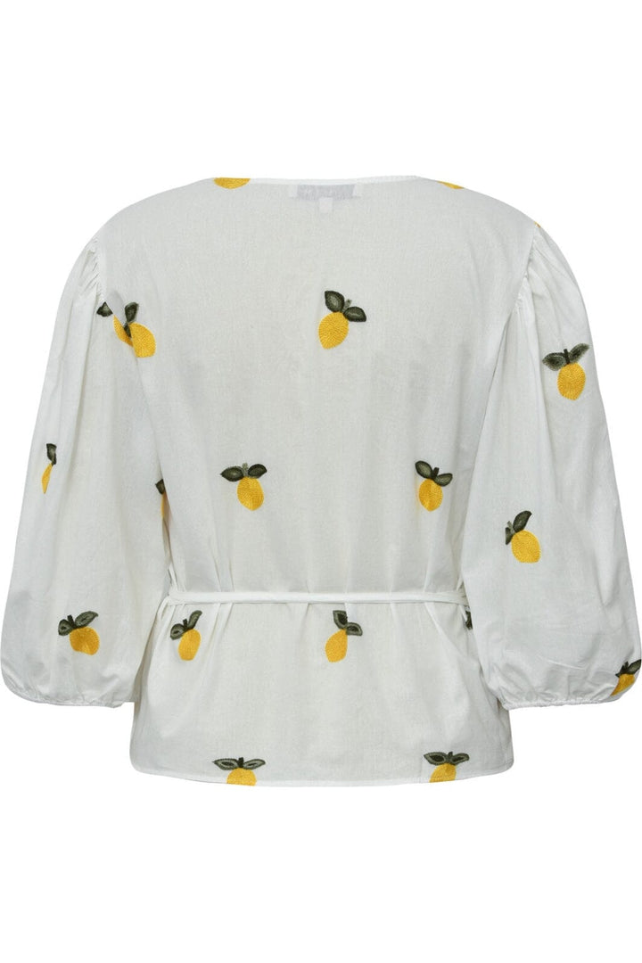 A-View - Rebekka Fruit Blouse - 200 White/Yellow