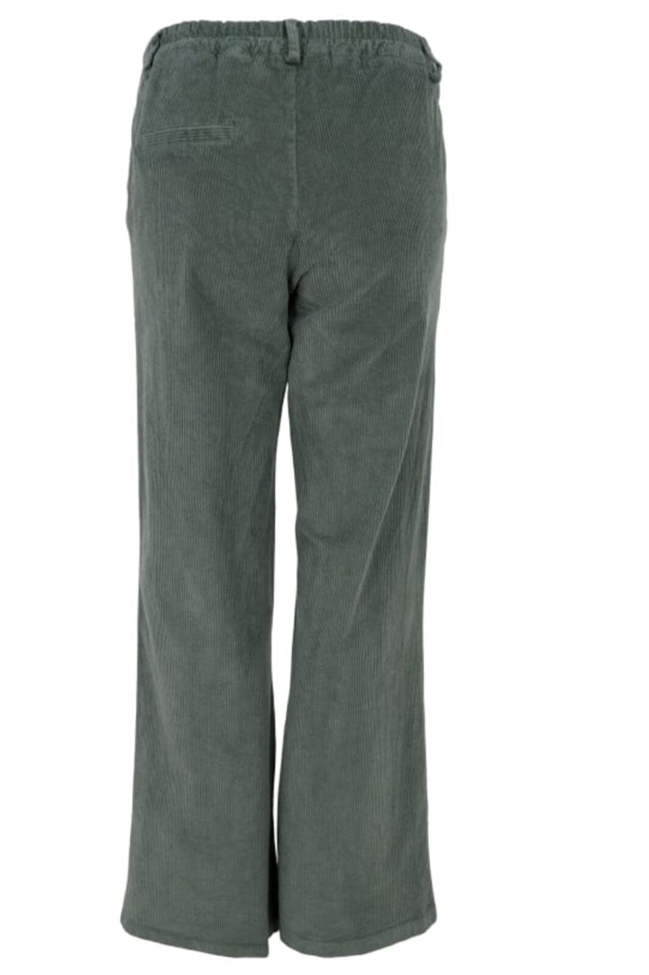 Forudbestilling - Black Colour - Bccora Corduroy Box Pant - Moss Green Bukser 