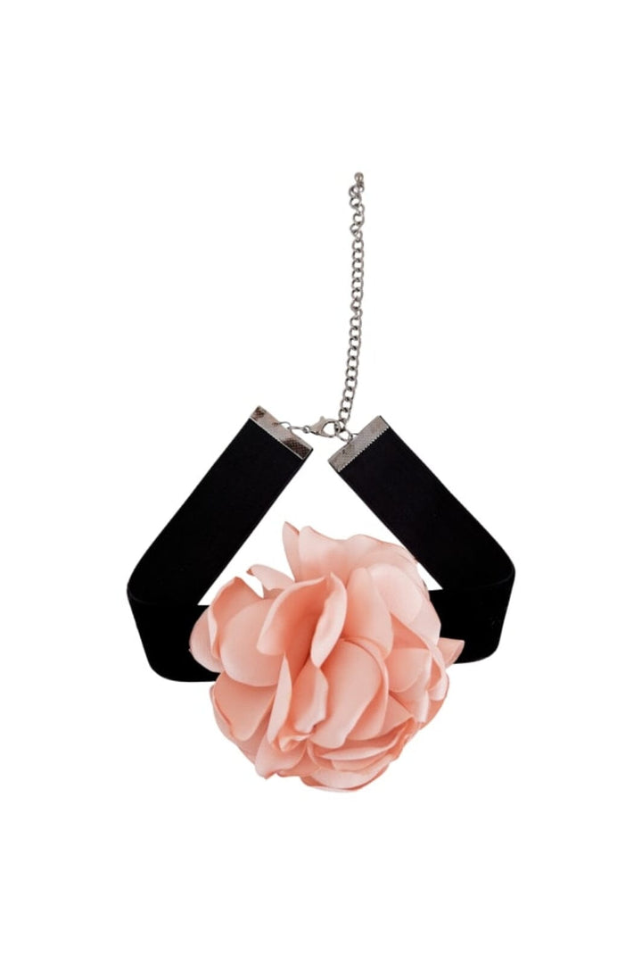 Forudbestilling - Black Colour - Bcfiora Velvet Neckband - Rose (Februar) Halskæder 