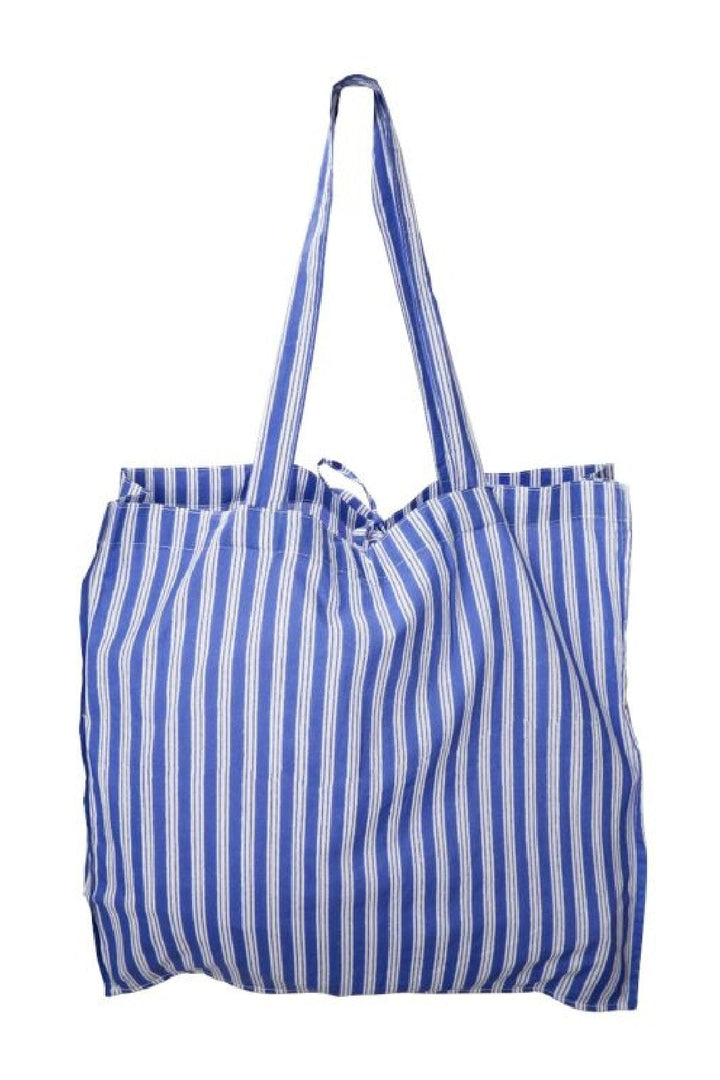 Forudbestilling - Black Colour - Bcflora Shopper - Blue Stripe Tasker 