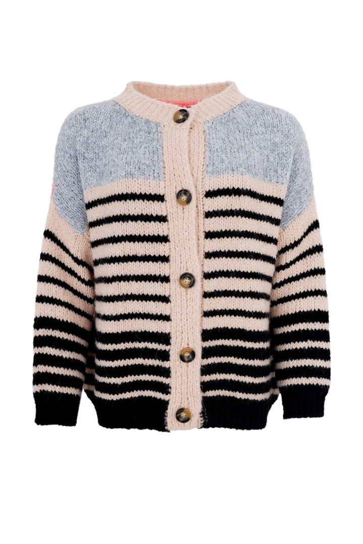 Forudbestilling - Black Colour - Bchilda Knit Cardigan - Coral Nude Cardigans 