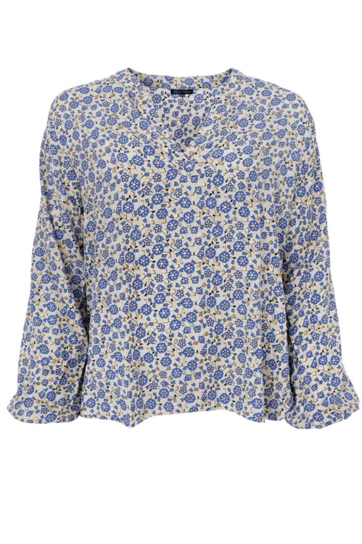 Forudbestilling - Black Colour - Bcluna Blouse - Blue Daisy Bluser 