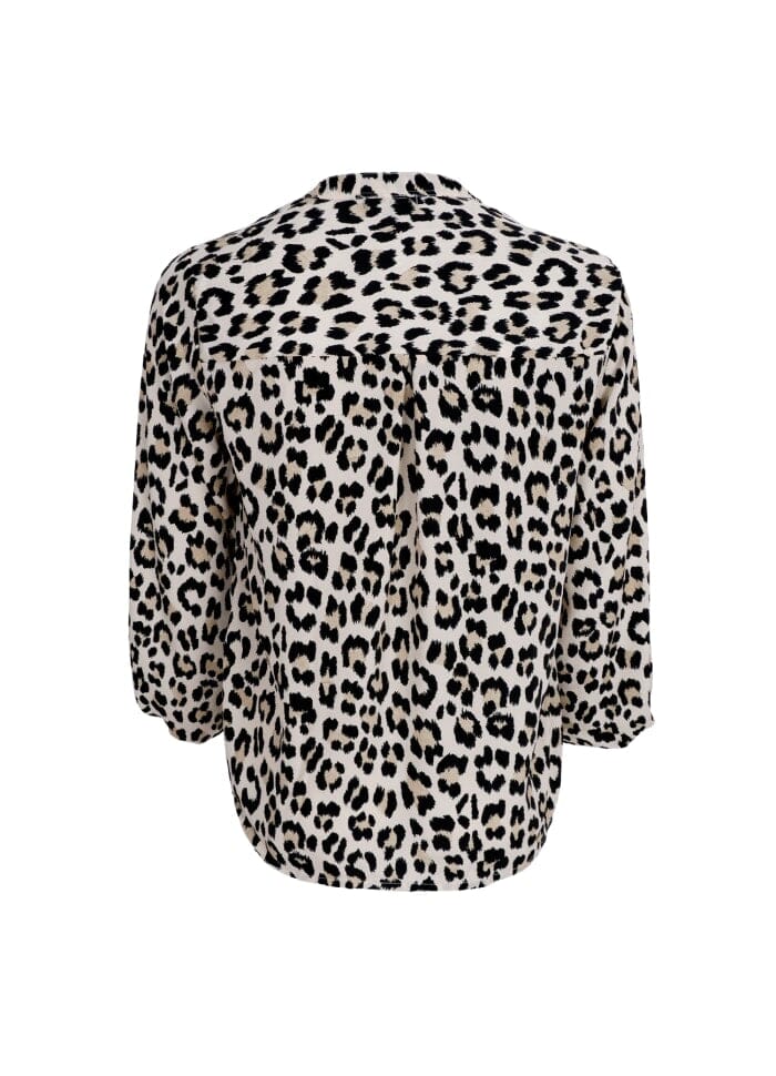 Forudbestilling - Black Colour - Bcluna Blouse - Lt. Leopard Bluser 