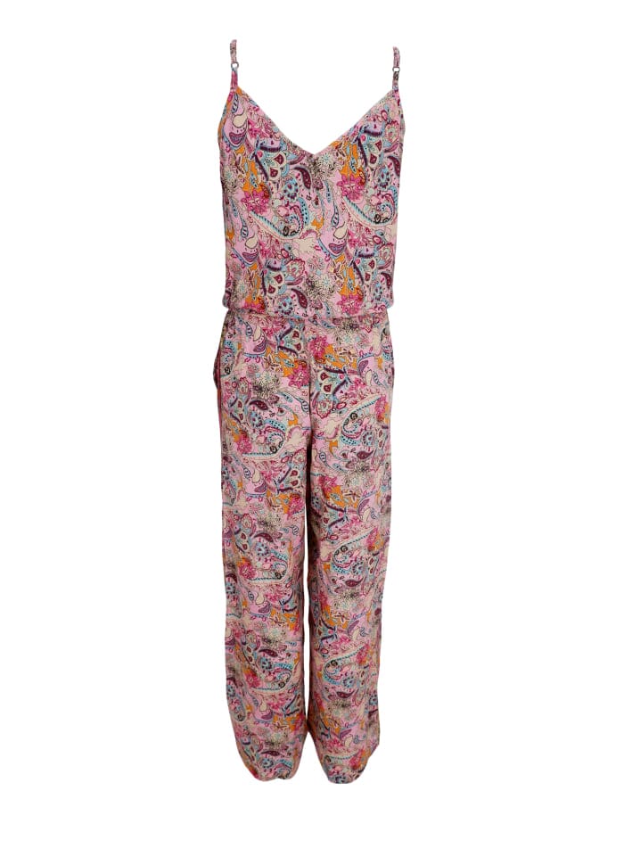 Forudbestilling - Black Colour - Bcluna Ella Jumpsuit - Botanical Rose Bukser 