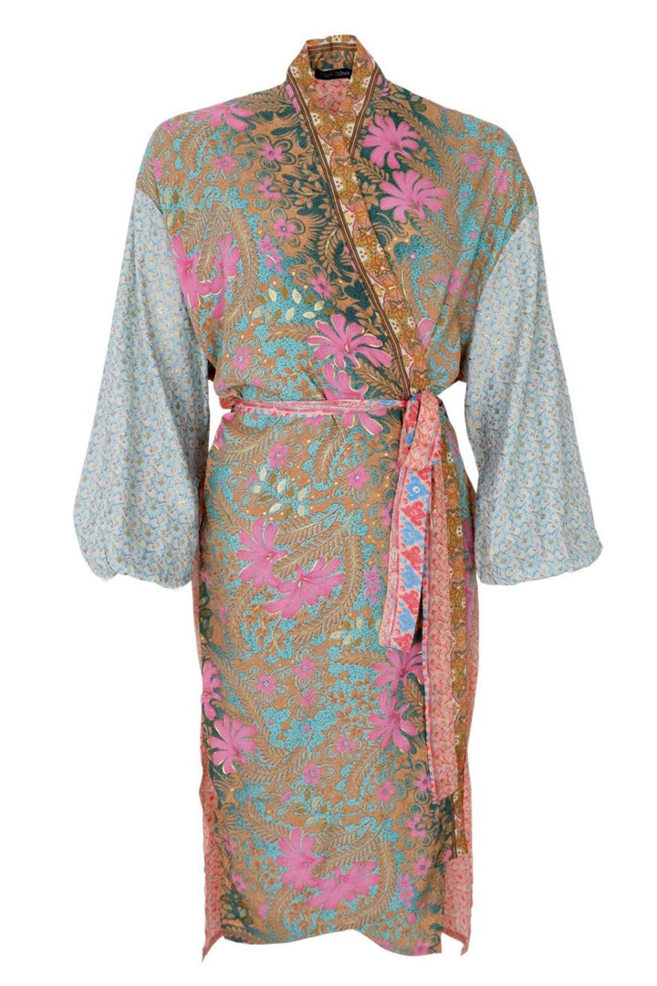 Forudbestilling - Black Colour - Bcluna Long Kimono - Paradise Mix Kimono 