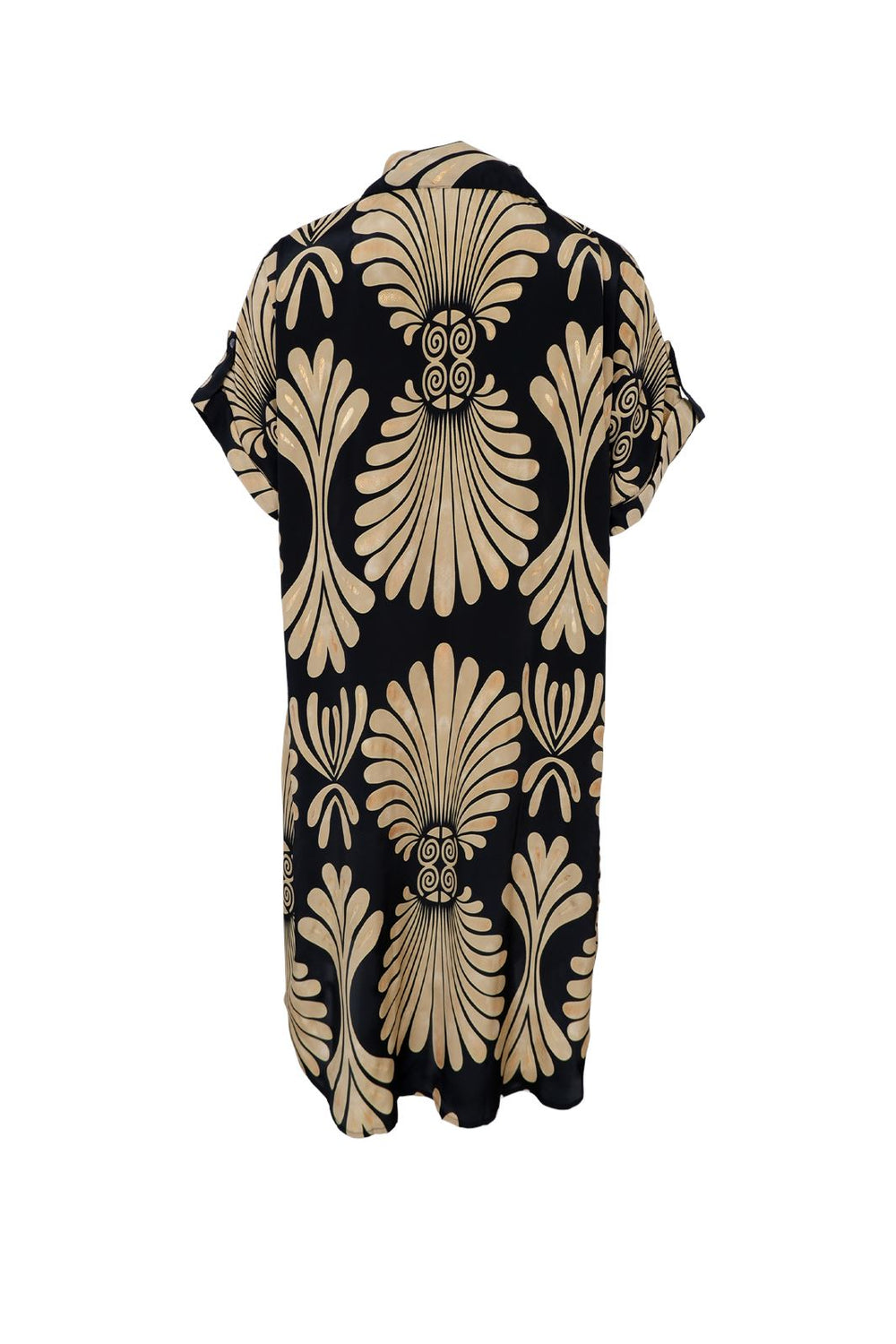 Black Colour - Bcluna S/S Kaftan Tunic - Black Lotus