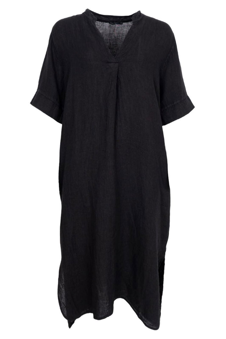 Forudbestilling - Black Colour - Bcmelina Long Linen Dress 40412 - Black Kjoler 